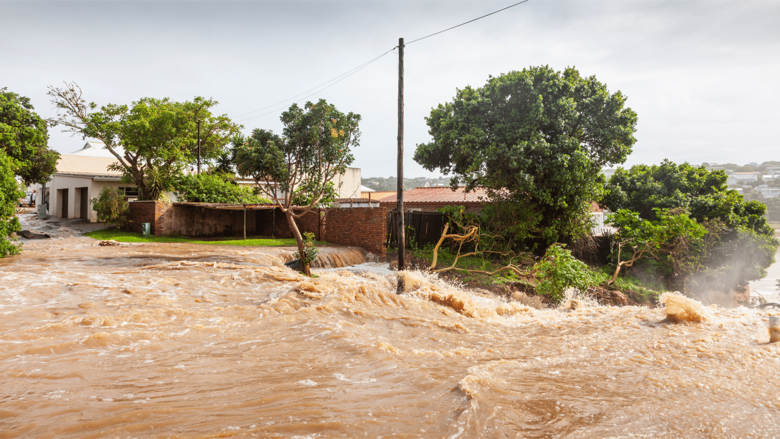 major flooding on a road