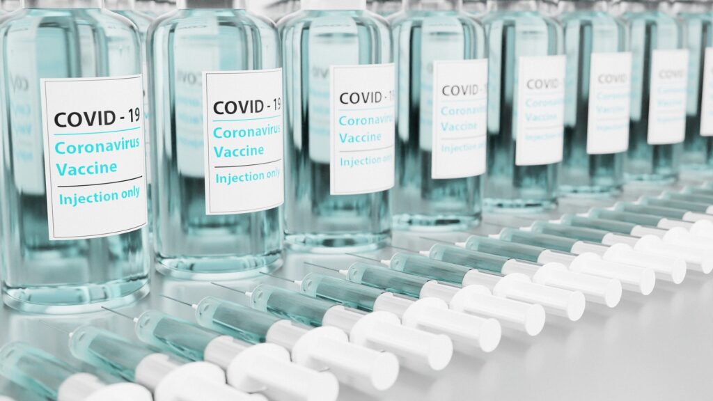 line of COVID-19 vaccines