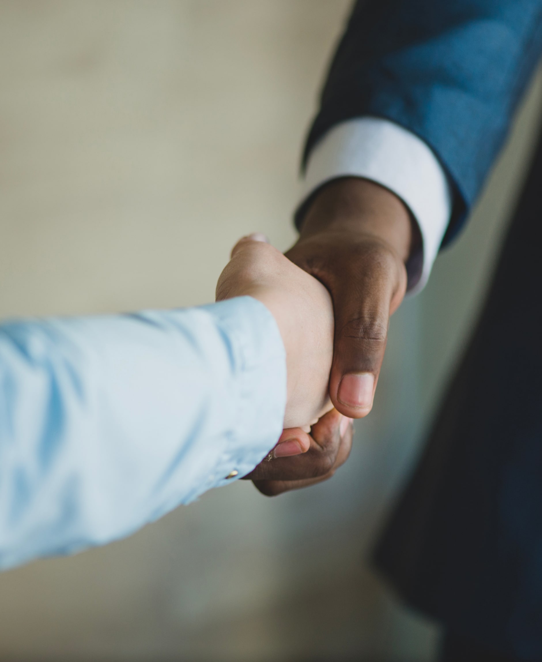 two men shaking hands